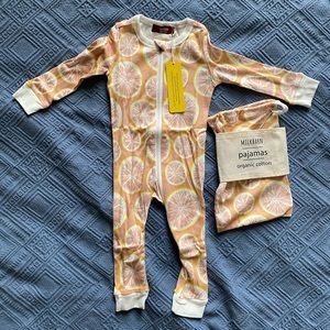 Milkbarn Organic Cotton Pajamas Size 9/12 months